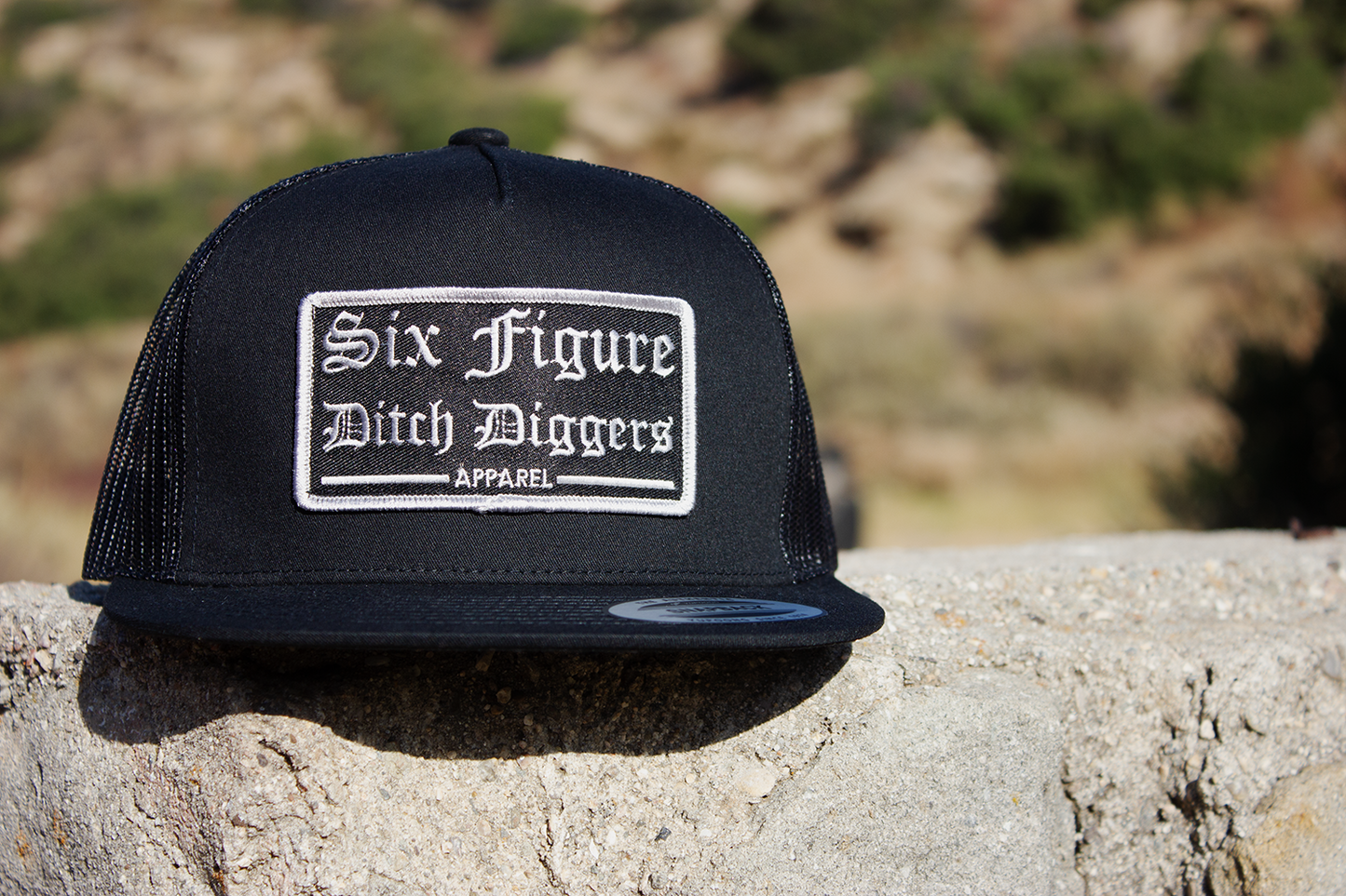 Flat Bill Trucker Hat