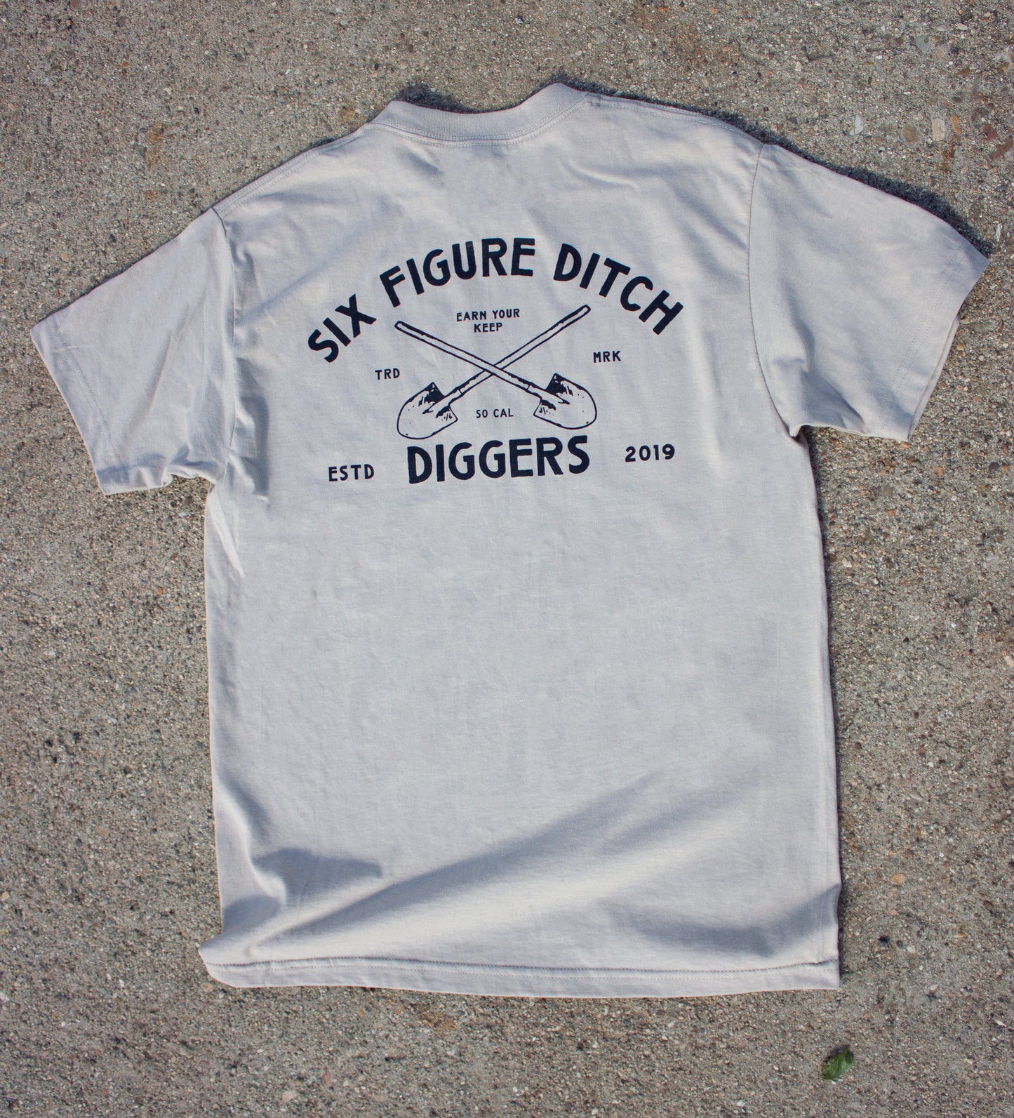 "Earn Your Keep" Crossed Shovels T-Shirt