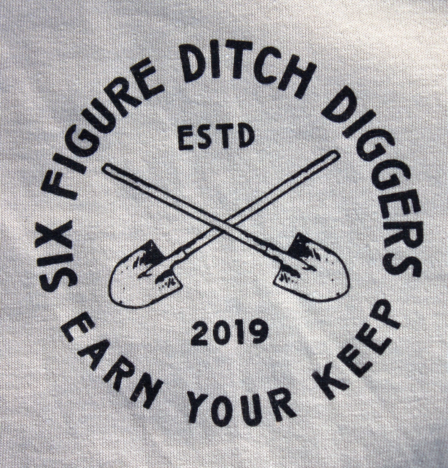 "Earn Your Keep" Crossed Shovels T-Shirt