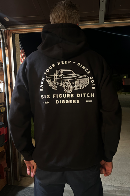 "Earn Your Keep" 1970s Truck Style Hoodie