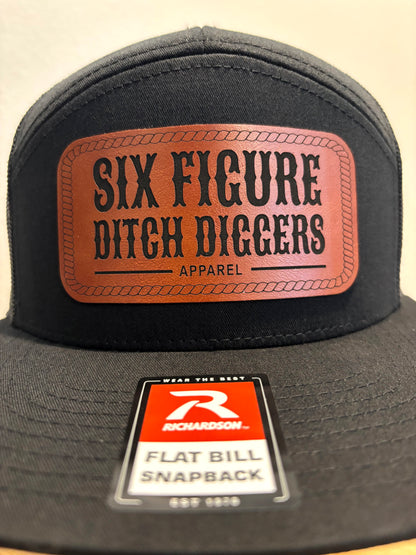 Embossed Leather Patch Hat