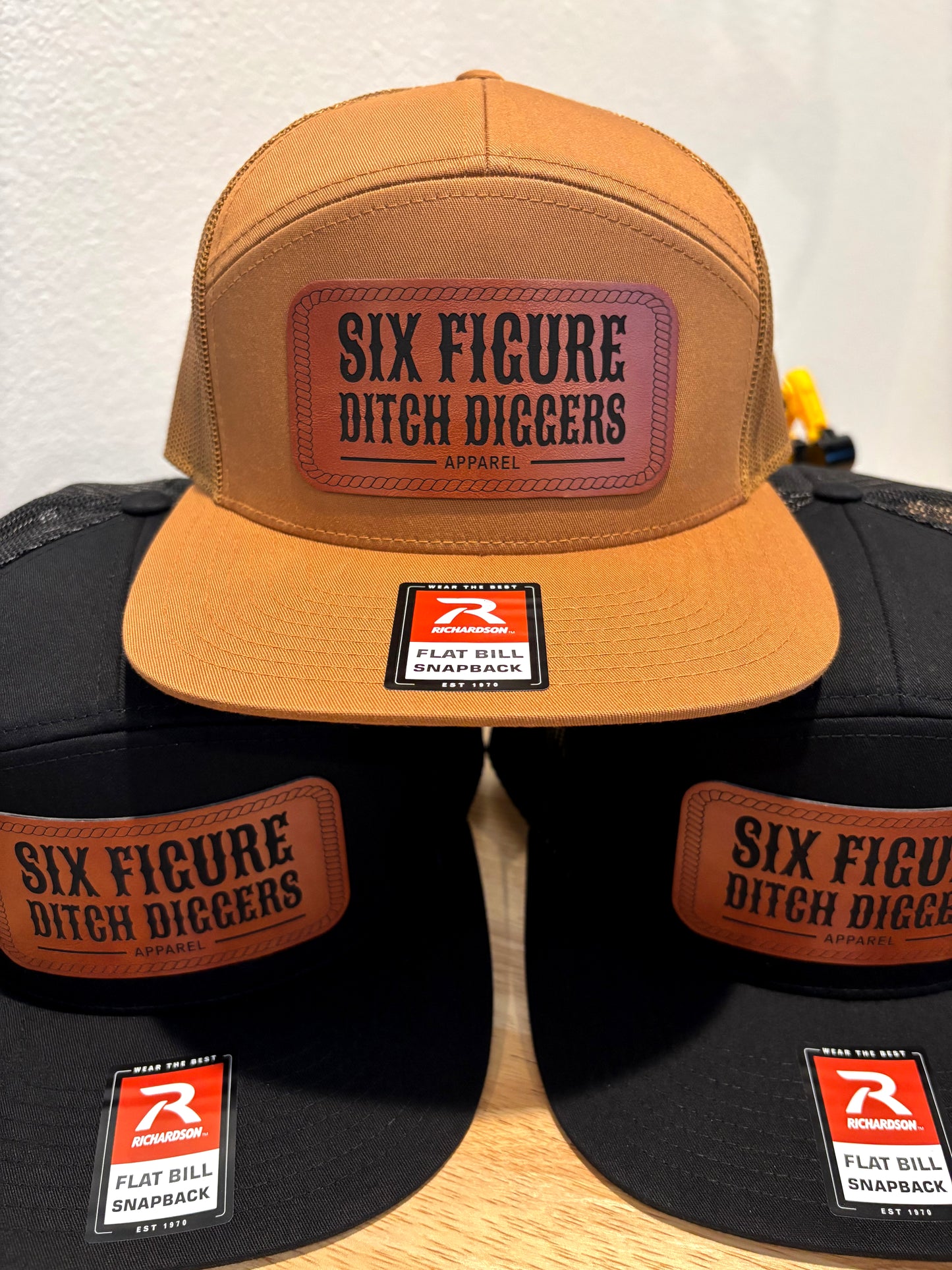 Embossed Leather Patch Hat